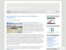 Tablet Screenshot of blog.patternbuilders.com